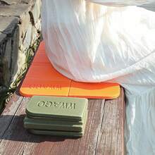 Asiento de tapete plegable turístico impermeable, cojín pequeño para picnic WWAGO XPE, almohadilla portátil para camping, playa, anti-suciedad, almohada ultraligera - Negro - Ver 8