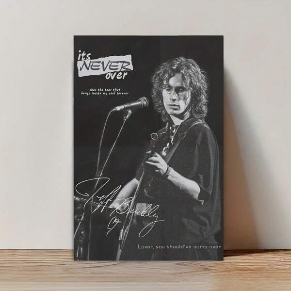 1pc Vintage Jeff Buckley Music Poster - Unframed Canvas Wall Painting, Live Performance Decor, For Modern Home Or Bedroom, Music Room Decor, Indoor Use, Indoor Wall Painting | Vintage Music Poster | Unframed Canvas, Jeff Buckley Poster Unframed