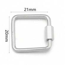 2 件/包不锈钢几何连接扣，心形、椭圆形、五角星形手链项链连接螺丝，DIY 珠宝配件 - 幾何連接扣 - 查看 12