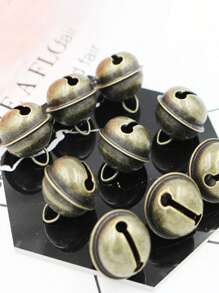 5pcs/10pcs 22mm Antique Brass Bells - Perfect For Party Decorations, Home Decor, Halloween And Christmas Tree Ornaments