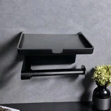 1 件免打孔自粘式壁挂式纸巾架、纸巾盒、毛巾架、厨房收纳整理器、收纳整理器、厨房卷纸架，易于安装，适用于厨房、浴室、橱柜下、水槽、阳台等。也适用于保鲜膜/铝箔收纳、圣诞礼物/万圣节礼物、节日装饰。