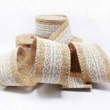 1m/Roll] Hemp Roll Lace Lace Vintage Handmade DIY Materials Wedding Decorative Lace Cloth Holiday Crafts Hemp Roll Lace Linen Roll Handmade Knitting Materials Home Decorative Lace Curtains Tablecloth Lace Edging Clothing Accessories