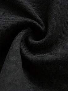 Preppy First Grade Preteen Gir Clothes 10-12 Year Old Girls Short Sleeve Shirt Cute Graphics Cotton Material Casual Fit Multi-Color Version - Black - View 6