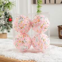 8cm Creative & Elegant Christmas Ball Ornament, Christmas Tree Hanging Decor, Christmas Decoration Home Decor Christmas Decorations Room Decor Winter