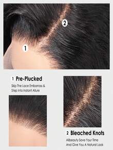 13x4 Deep Wave Lace Front Wigs Human Hair For Women 200 Density Human Hair Wig Glueless Brazilian Virgin HD Curly Lace Frontal Wig Pre Plucked With Baby Hair 40 Inch Natural Black - Natural Black - Xem 4