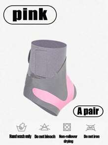 1 对透气可调节踝关节支撑支架，压缩踝关节保护器，用于运动踝关节保护，防止受伤，足部恢复，适用于跑步、散步、足部康复 - 彩色 - 查看 9