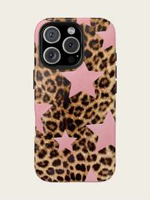 Fashionable Leopard Animal Print Star 2-In-1 Film Phone Case Protective Case - Compatible With Galaxy S25/S25 Plus/S25 Ultra/S24/S24 Plus/S24 Ultra/S24 FE/S23/ S23+/S23 Ultra/S22/S22+/S22 Ultra/S21/S21+/S21 Ultra/S20 ULTRA/A71/A56/A55/A54/A53/A52/A34/A26/A15/A16/A14/A13/A06 And Phone17,17Air,17pro,17pro Max,16,16plus,16promax,15Plus,15Pro,15ProMax,14,14Plus,14Pro,14ProMax,13,13Pro,13ProMax,12,12Pro,12ProMax,11,11Pro,11Pro Max, Is A Thoughtful Birthday Gift For Your Girlfriend, Boyfriend And Friends. - Nhiều màu - Xem 2