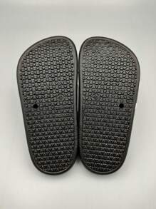 1 双儿童卡通 PVC 防滑平底拖鞋，适合室内/室外、家居、浴室、夏季 - 灰色 - 查看 7