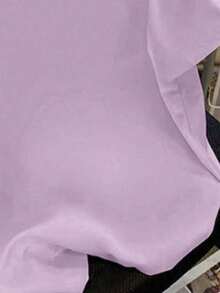 Cartoon Spider Print Round Neck T-Shirt, Casual Soft Top For Summer - Purple - View 5