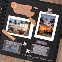 1pc Scrapbook Album, Kraft Paper Scrapbook Album, Suitable For Wedding Guest Book, Anniversary Album, Gift, Graduation Album, Family DIY Scrapbook, Craft Paper DIY, Christmas, Thanksgiving, New Year Gifts - Khaki - View 6