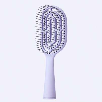  MINISO Green Mini Portable Vertical Bone Comb With Cleaning Brush, Portable And Easy To Carry, Easily Manage Your Hair And Keep Your Hairstyle Anytime, Anywhere (1 PC)