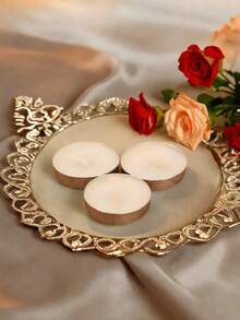 1 件/1 套豪华金属烛台/烛台，带挡风玻璃的防风烛台，北欧复古风格浪漫餐桌装饰象牙色香薰蜡烛，烛光晚餐道具，咖啡桌客厅餐桌装饰，树形蜡烛装饰烛台，户外花园装饰，办公桌面装饰，