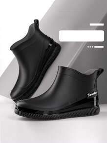 流行女式短款雨靴，时尚低帮厚防水靴，防滑户外/厨房鞋