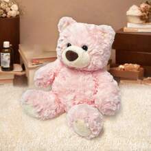 MINISO 吉福德熊 - 粉色乖巧坐姿毛绒玩具，安全无异味，易于识别。妈妈们可以和孩子一起玩“熊的假装游戏”，教他们认识颜色和沟通。（1 件） - 粉色 - 查看 2