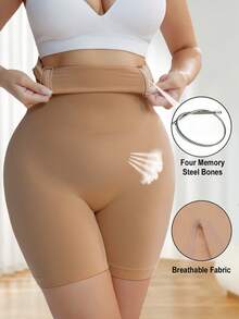 Women's High Waist Shaping Shorts - Bronze - View 4