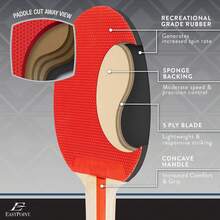 EastPoint Pong Paddle Sets Player Player Table Tennis Paddle Set
