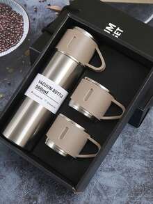 3 chiếc/1 bộ cốc giữ nhiệt bằng thép không gỉ, có hộp quà tặng, bình nước cách nhiệt chống rò rỉ hai lớp, giữ đồ uống nóng và lạnh trong nhiều giờ, thích hợp cho đạp xe, du lịch ba lô, văn phòng hoặc ô tô, trường học, tiệc tùng, cắm trại - Nhiều màu - Xem 20