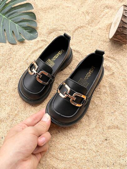 Girls' Casual Loafers Suitable For Spring And Autumn, Fashion School Style, Cute Beige Soft Flat Shoes, Comfortable And Lightweight, Suitable For Formal Occasions, School Students