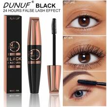Waterproof Fiber Lash Mascara For Thick, Curly Eyelashes Long-Lasting Black Formula Ideal Valentine's Gift For Women Makeup Essential Voluminous Lashes Longlasting Formula
