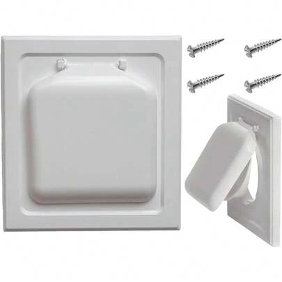 FELIN Ventilación de escape de doble puerta, la extractor de aire incluye ventilación de escape y cuatro clavos. Las rejilla de ventilación son adecuadas para cocinas, baños, secadoras y más.