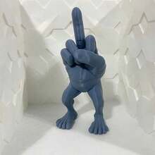 Middle Finger Stand Up Funny Toy - Model With Legs - 3D Printed Toy Model - Birthday/Christmas Gift - Perfect Present - Toy - Multicolor - View 11