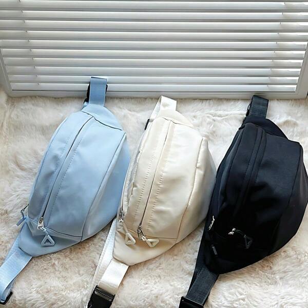 New Minimalist Chest Bag For Women, Versatile Waist Bag, Casual Outdoor Small Bag