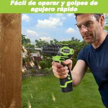 Taladro Atornillador Eléctrico Inalámbrico Sin Escobillas - Verde - Ver 9