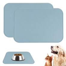 1pc Silicone Pet Mat, Anti-Spill Easy To Clean Mat, Anti-Slip Pet Food Mat, Foldable Portable Non-Slip Soft Silicone Placemat