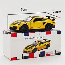 Bburago 911 GT2 RS 1:64 比例合金模型车 - 荧光绿赛车模型收藏套装，适合作为桌面摆件或男士礼物 - 911 GT2 RS - Green - 查看 5