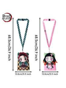 Crunchyroll 1PC : Kimetsu No Yaiba Infinity Castle Officially Licensed Product Soft Protective And Portable Daily Commuting Campus Anime Exhibition Shopping Anime Merchandise Fan Collection  And Nezuko Kamado Pattern 3D Design Anime Exhibition Cosplay Anime Festival Halloween Christmas