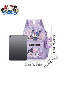 1pc Sanrio Hello Kitty, My Melody, Cinnamoroll Large Capacity Travel Backpack, Fashion Multifunctional Casual Bookbag, Nylon Material, Suitable For Daily Use, Travel, Campus, Outdoor, Ideal Gift Travel Essentials Holiday Vacation Duffle Bag Luggage Suitcase Travel Bag For Women - Multicolor - View 11