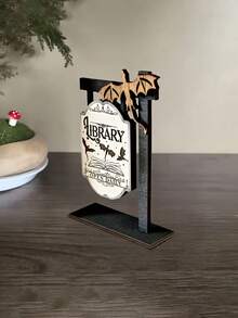 3D 仿木蝙蝠与龙奇幻设计书架装饰 - 每日开放迷你桌面蝙蝠与龙装饰、万圣节家庭办公室书架蝙蝠与龙雕像、读者礼物、奇特设计工艺、完美的万圣节礼物 - 彩色 - 查看 4