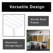 Cabinet Shelf Organizer - Medium Steel Rack - 13.25 X 8.5 Inch - White Kitchen Cupboard Shelf - Plate, Dish & Pantry Storage - Rust Resistant - Multicolor 133 - View 5