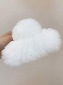 新款超大号真兔毛发夹发饰，高端毛绒发卡，女士秋冬情人节发爪夹，发夹，发卡，发夹，发卡，发卡，发夹，发卡，秋季发饰，女士度假装扮，情人节礼物，夏季海滩 - 彩色 - 查看 21