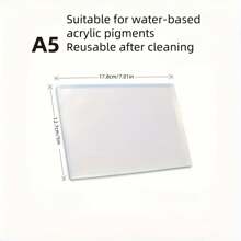 1pc Gel Printing Plate Durable Fade-Resistant Reusable For Laser Printer Image Transfer Painting DIY Scrapbooking Impression Art And Craft - Multicolor - View 7