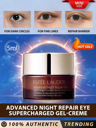 Estée Lauder Estee Lauder [Mini Size] Advanced Night Repair Eye Supercharged Complex, 5ml / Synchronized Multi-Recovery Eye Cream / Targets Dark Circles, Fine Lines And Multiple Signs Of Early Eye Area Aging, Dual-Action Formula Effectively Combats Free Radical Damage, Dryness And Dehydration, Lightweight, Silky-Smooth Gel-Cream Texture - Our Most Popular Eye Cream