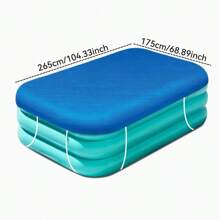 Inflatable Swimming Pool Cover With Elastic Band, Summer & Winter Pool Cover Cloth, Dustproof With Pull Rope, Swimming Pool Accessories, Waterproof/Dustproof/Snowproof, Rectangular Frame Swimming Pool Cover - Multicolor - View 11