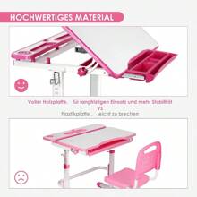 Table And Chair Set - Pink - View 8