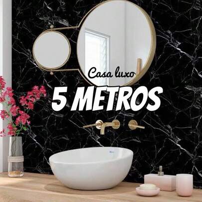 5 Metros Papel de parede marmorizado auto adesivo 3D Marmore autocolante ZH6103-1