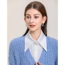 Chiffon False Collar Half Shirt Fake Dickie Sharp Point Office Suit Decorative Collar - 最初的 - 查看 5