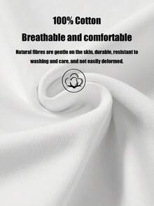 Cartoon strawberry pattern and alphabet slogan print describing strawberries,Casual Round Neck Short Sleeve T-Shirt,Oversize Loose Comfortable Cotton Blend Suitable For Summer Getaway,Unisex Solid Color Multi piece Tees Set .For Women Andfit，couples out out， - 白色+黑色 - 查看 8