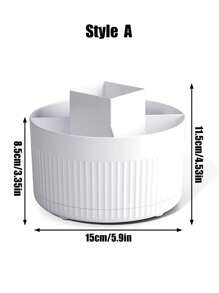 1 件 5 槽 360 度旋转笔筒收纳桶,办公桌笔筒,办公桌收纳盒及配件,桌面收纳文具用品收纳盒,可爱铅笔杯桶,适用于办公室、学校、家庭返校、返校、学校用品、铅笔盒、铅笔袋、书包 - 均碼 - 查看 8