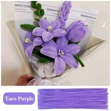 超值装 100 件 DIY 管道清洁器散装(含教程视频)、61 色加密雪尼尔杆、工艺品管道清洁器、管道清洁器工艺品艺术和工艺装饰雪尼尔杆用品、绒球 - 彩色 - 查看 42