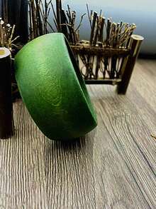 Vintage Bohemian Style Wooden Bangle Bracelet - Coffee - View 6