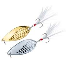 2PCS Spoons Lure Gold/Silver Metal Swimbait 2.5-20g Casting Lure 2.6-5.3cm Artificial Hard Bait Sinking For Trout Bass