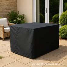 210D Heavy Duty Waterproof Outdoor Covers With Adjustable Drawstring,Coffee Table Covers For Living Room, Garden, Balcony, Terrace Furniture