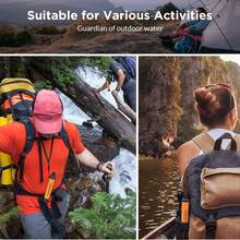 Water Filter Straw Portable Survival Filtering System For Drinking, Hiking, Camping, And Emergency Preparedness - Orange - View 9