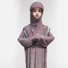 Diadema con diseño de capullos florales ditsy para niña, banda elástica ancha con estampado floral ditsy rosa y de pétalos, adecuada para usar tanto en interiores como en exteriores