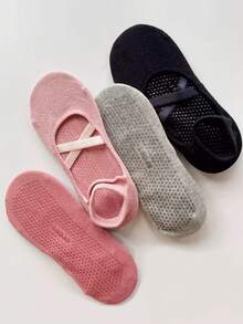 1/2/3/4/5/6 Đôi tất tập Pilates màu trơn cho nữ, đế silicon chống trượt, tất tập Yoga cho các môn thể thao trong nhà, chạy bộ, tập thể dục, nhảy dây, khiêu vũ, trang phục thường ngày, phù hợp với mọi mùa, quà tặng tuyệt vời cho mẹ, bạn gái, chị gái, giáo viên - Nhiều màu - Xem 4