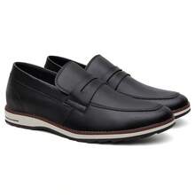 Men's Casual Lace-Up Sport Slim Oxford Comfortable Shoes - Negro - Ver 3